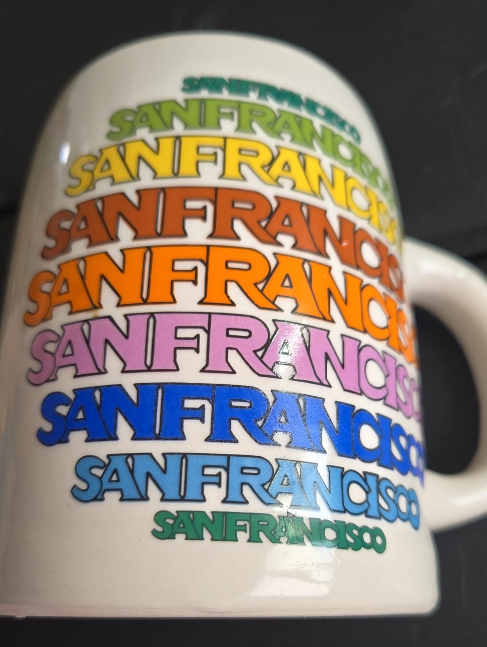Vintage San Francisco Colorful Mug
